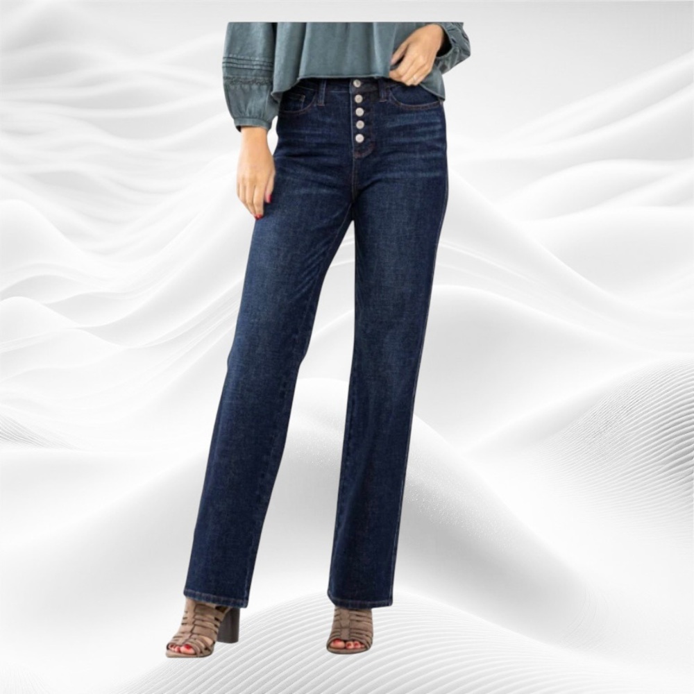 Judy Blue Dark Blue Straight Leg Jeans